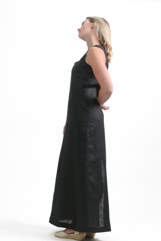 D-1 Elegant Square Neck Maxi Dress