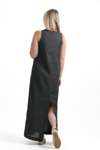 D-1 Elegant Square Neck Maxi Dress