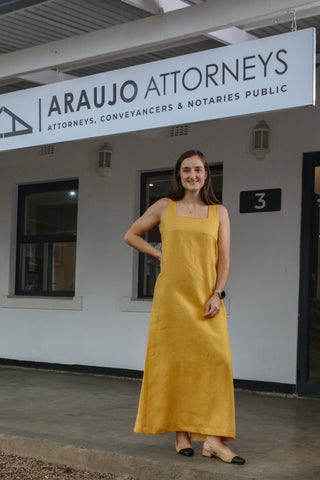 D-1 Elegant Square Neck Maxi Dress