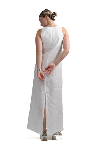 D-1 Elegant Square Neck Maxi Dress