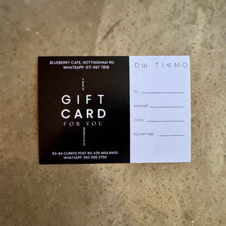 DE TIAMO Gift Card
