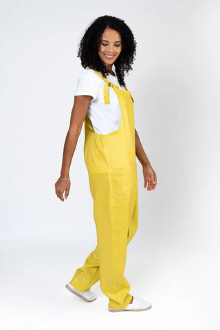 Nix Long Linen Dungarees