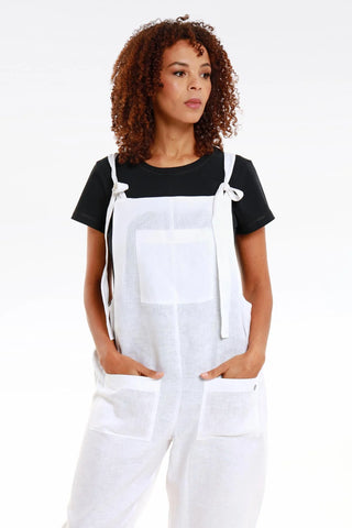 Nix Long Linen Dungarees