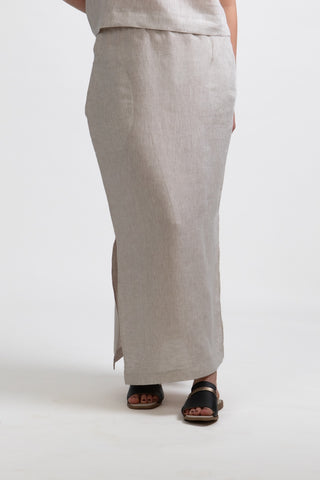 S-1 Linen Pull-On Skirt
