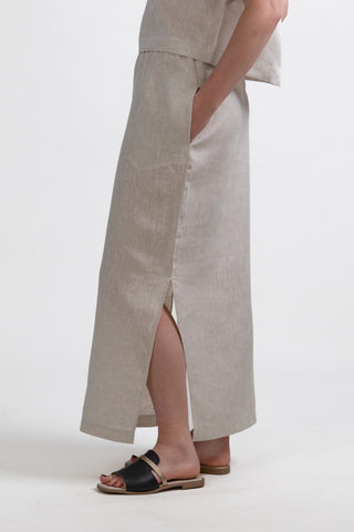 S-1 Linen Pull-On Skirt