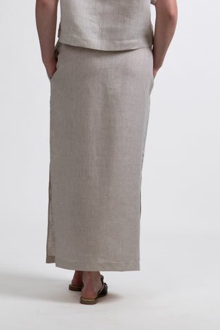 S-1 Linen Pull-On Skirt