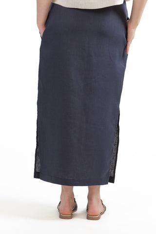 S-1 Linen Pull-On Skirt