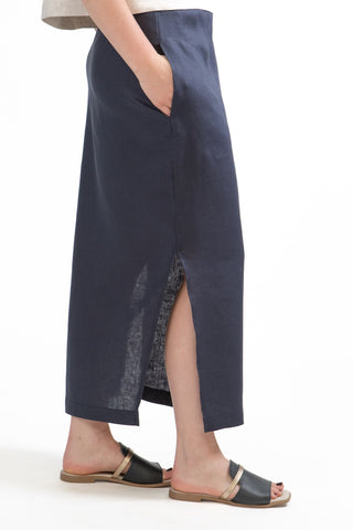 S-1 Linen Pull-On Skirt
