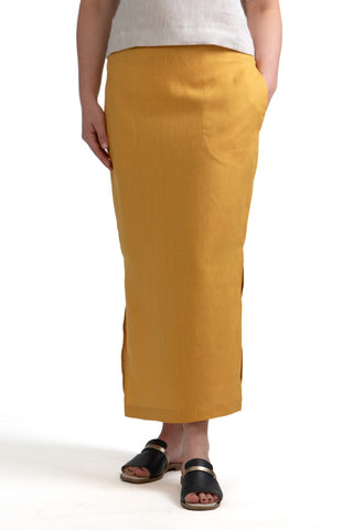 S-1 Linen Pull-On Skirt