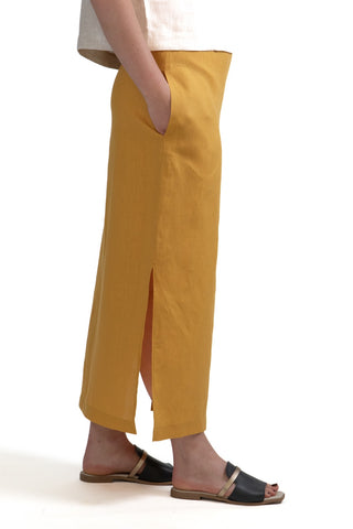 S-1 Linen Pull-On Skirt