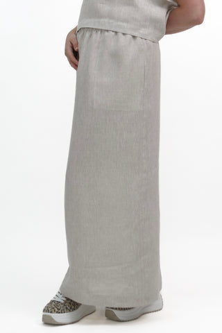 S-2 Linen Pull-On Skirt