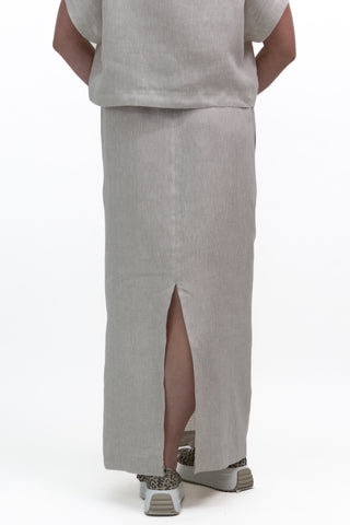 S-2 Linen Pull-On Skirt
