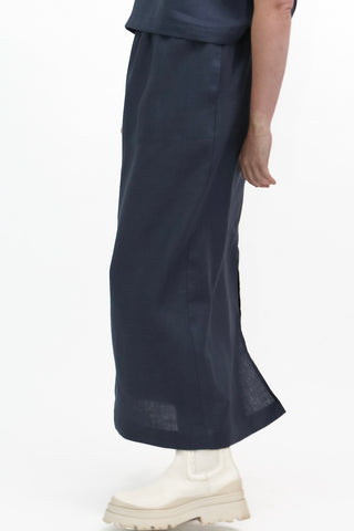 S-2 Linen Pull-On Skirt