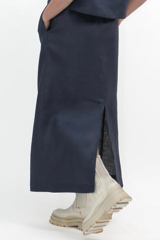 S-2 Linen Pull-On Skirt