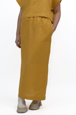 S-2 Linen Pull-On Skirt
