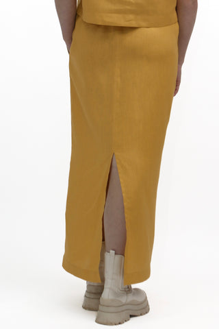 S-2 Linen Pull-On Skirt