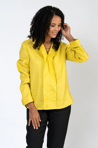 Sabrina Elegant Linen Blouse