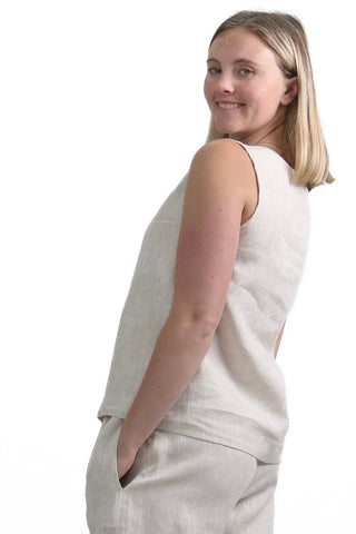T-2 Linen Tank Top