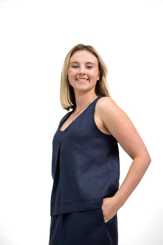 T-2 Linen Tank Top