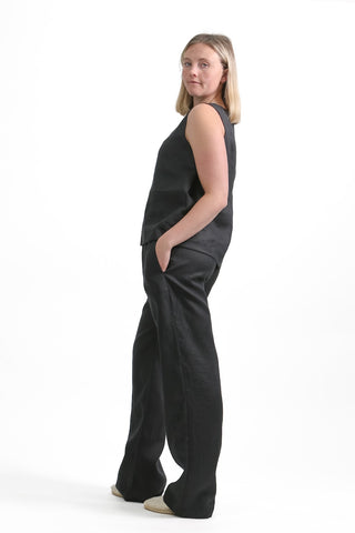 T-3 Square Neck Linen Top
