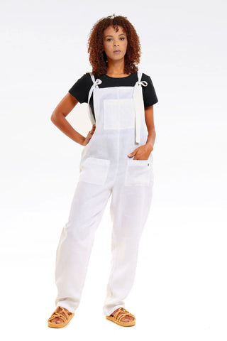 Nix Long Linen Dungarees