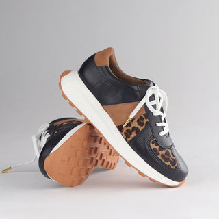 Lace-up Sneaker in Black