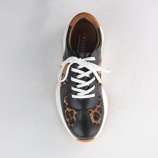 Lace-up Sneaker in Black