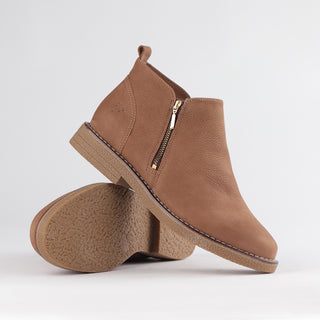 Ankle Boot with Gold Zip - 12777