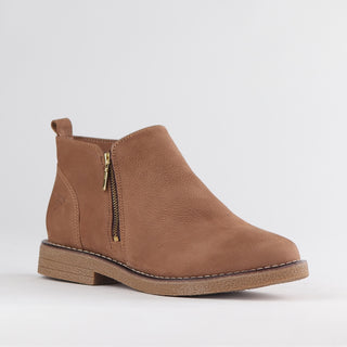 Ankle Boot with Gold Zip - 12777
