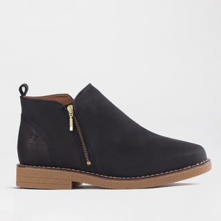 Ankle Boot with Gold Zip - 12777