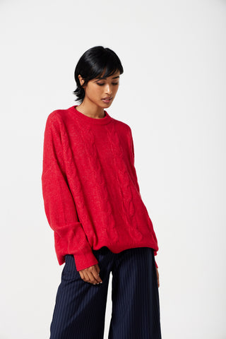 Smudj Sam Cable Sweater