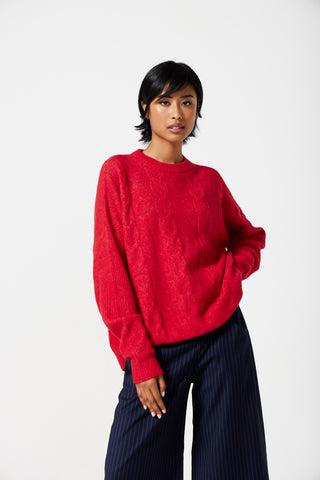 Smudj Sam Cable Sweater