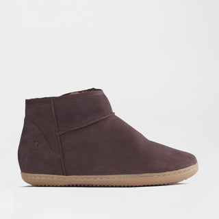 Barefoot Sheepskin Boot in Chocolate Brown - Froggie