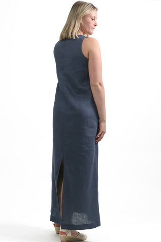 D-1 Elegant Square Neck Maxi Dress