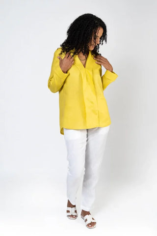 Sabrina Elegant Linen Blouse