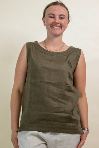 ZINA Tank Top with Butterflies