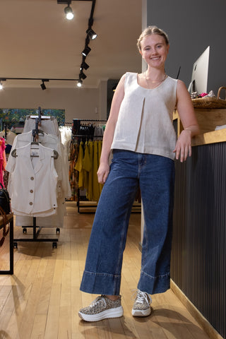 T-2 Linen Tank Top