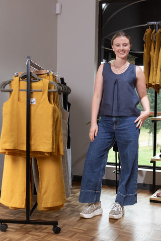 T-2 Linen Tank Top