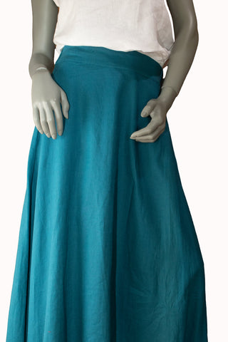 Sophia A-Line Skirt in Teal