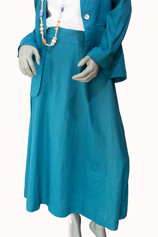 Sophia A-Line Skirt in Teal