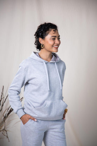 Melange Grey Hoodie