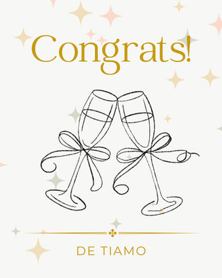 DE TIAMO Congratulations Gift Card — give the gift of luxury linen clothing
