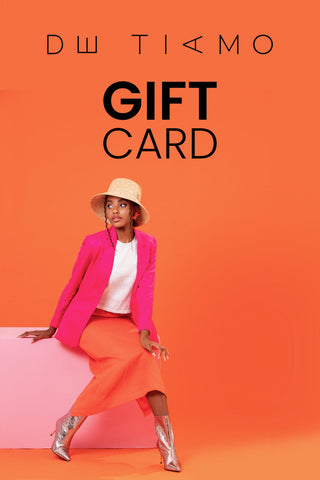 DE TIAMO Gift Card — the perfect gift for luxury linen clothing made in South Africa