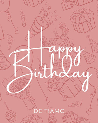 DE TIAMO Happy Birthday Gift Card — give the gift of luxury linen clothing