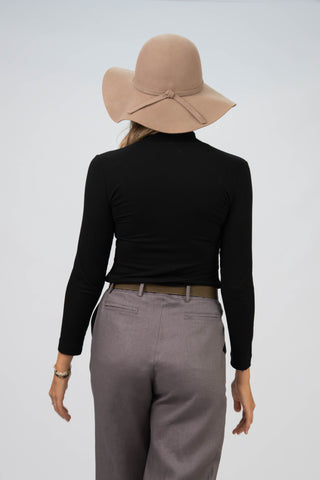 Zoe Bamboo Long Sleeve – Polo Neck
