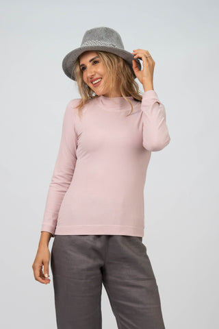 Zoe Bamboo Long Sleeve – Polo Neck